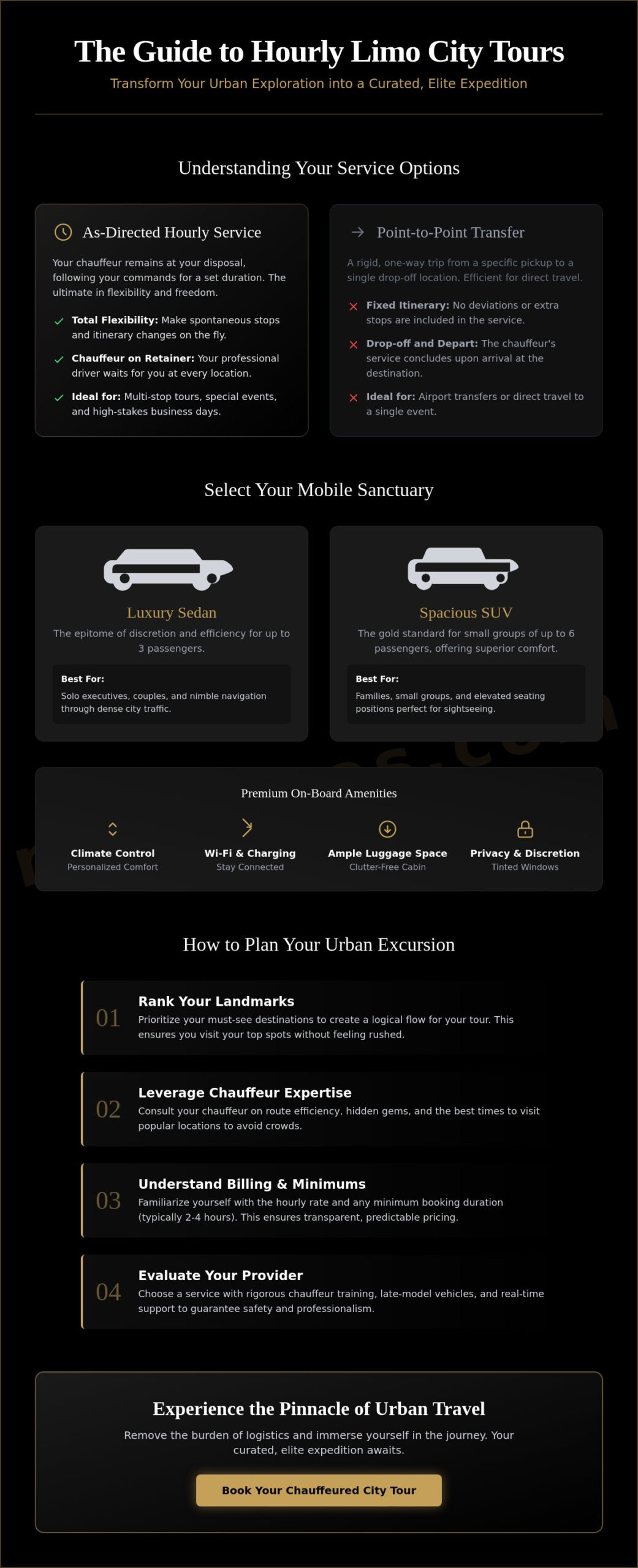 The Ultimate Buying Guide to Hourly Limo Rental for City Tours