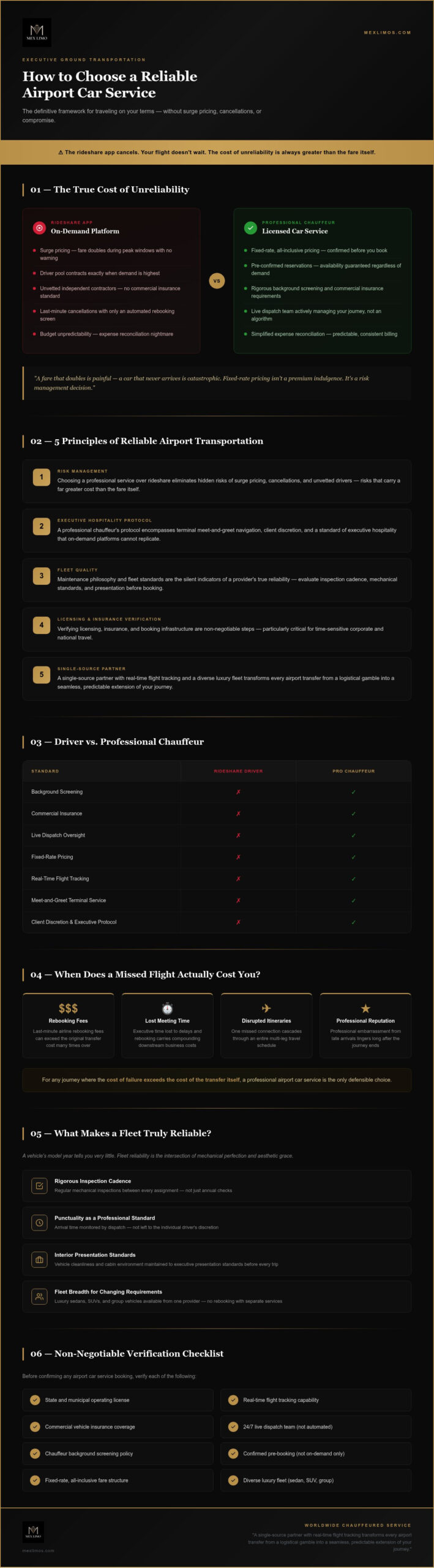 Reliable Airport Car Service: The Executive Guide to Stress-Free Travel in 2026