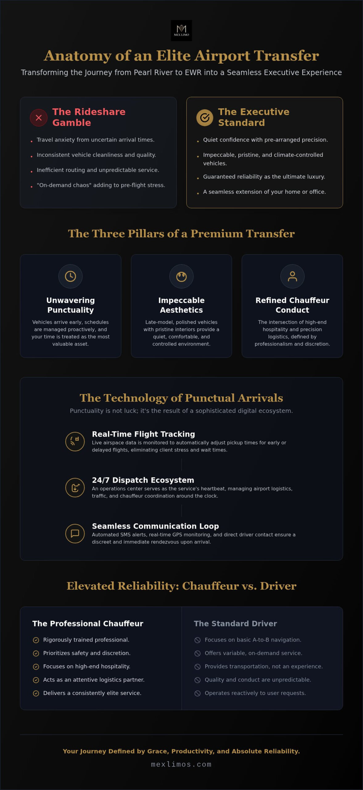 Car Service from Pearl River to EWR: The Executive Standard of Travel