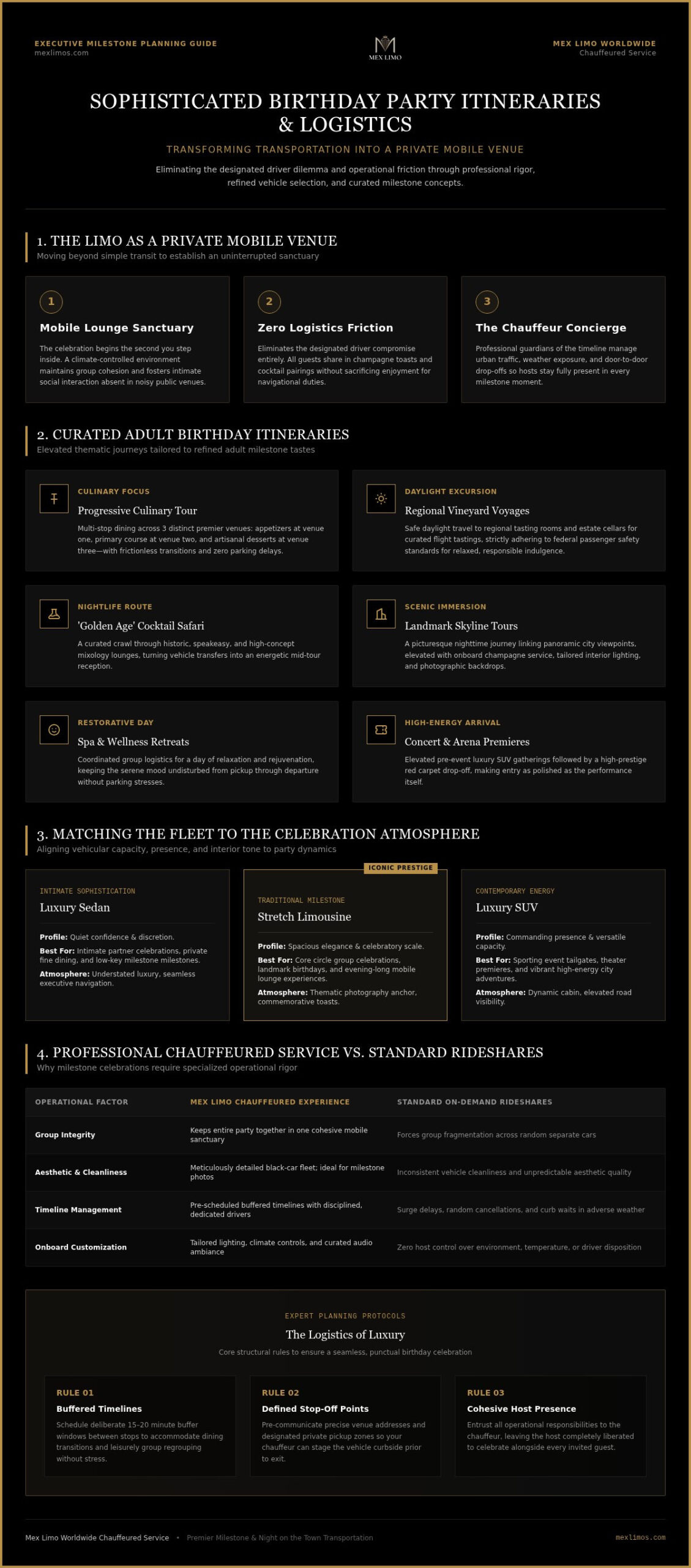 Sophisticated Adult Birthday Limo Ideas: Ultimate Guide
