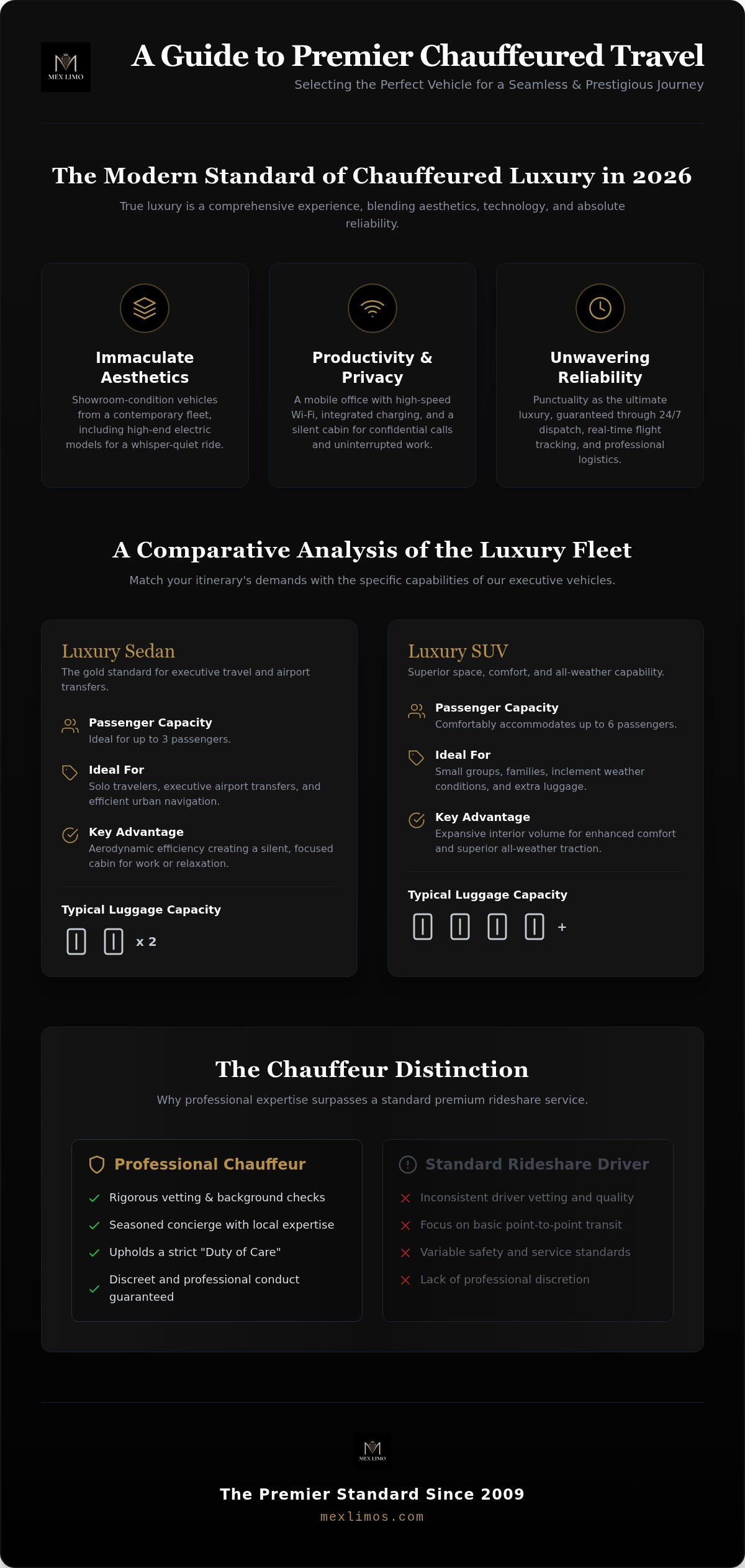 The Comprehensive Guide to Chauffeured Luxury Vehicles in 2026