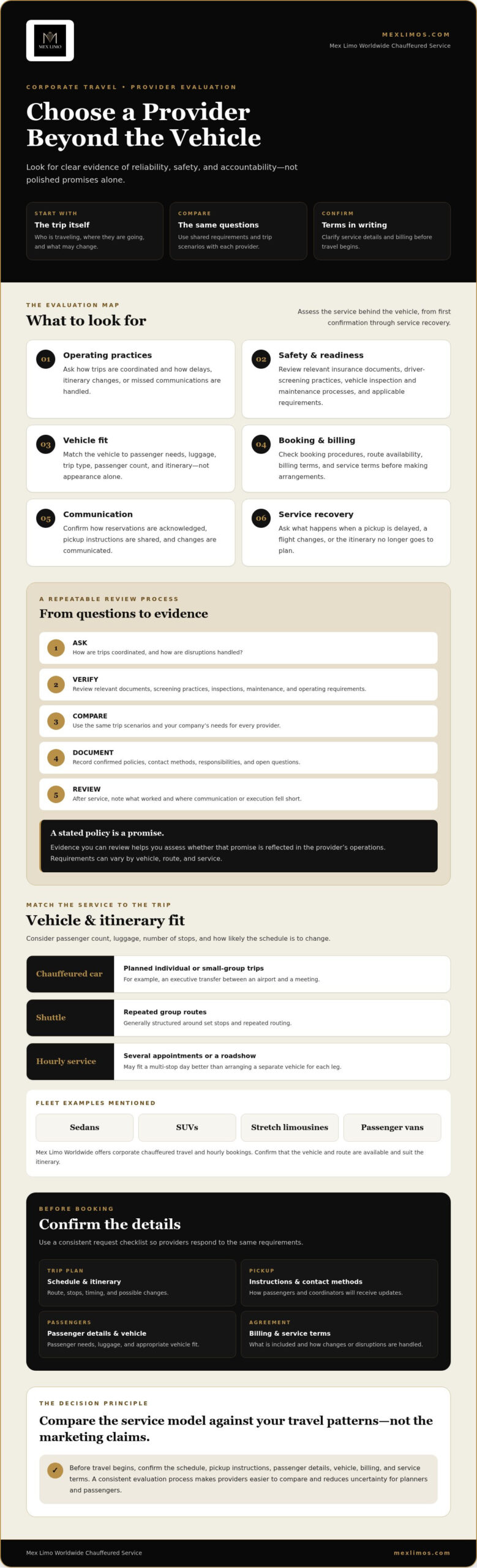 What to Look for in a Corporate Transportation Provider